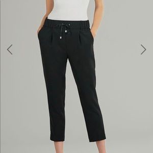 ATM cropped twill pull on pant